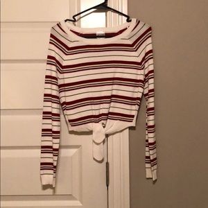 striped thin sweater